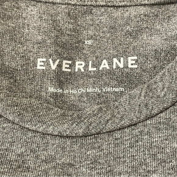 EVERLANE NWOT Cotton Crew Tee in Heathered Gray - Picture 4 of 5